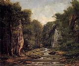 The River Plaisir-Fontaine by Gustave Courbet